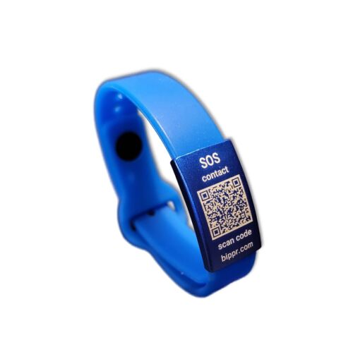 Bipp SOS ID-band Blauw