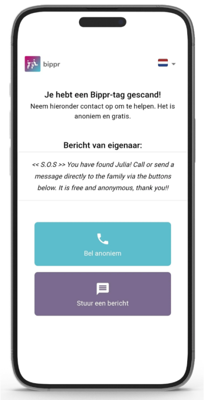 Bippr SOS browsercall