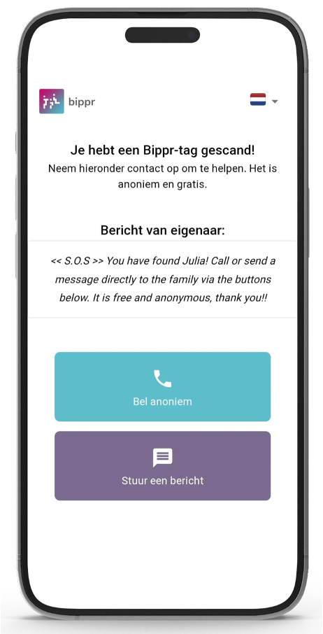 Bippr SOS browsercall
