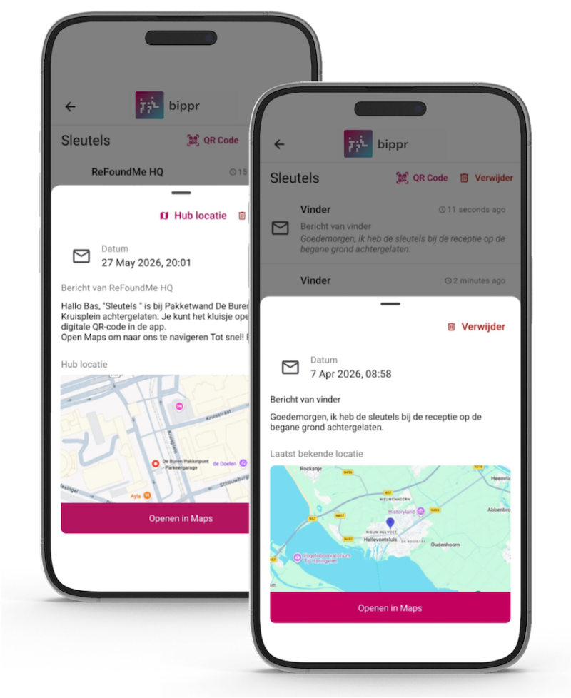 Feature screen gevonden item web